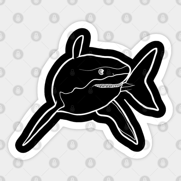 Great White Shark Sticker by Velvet Earth